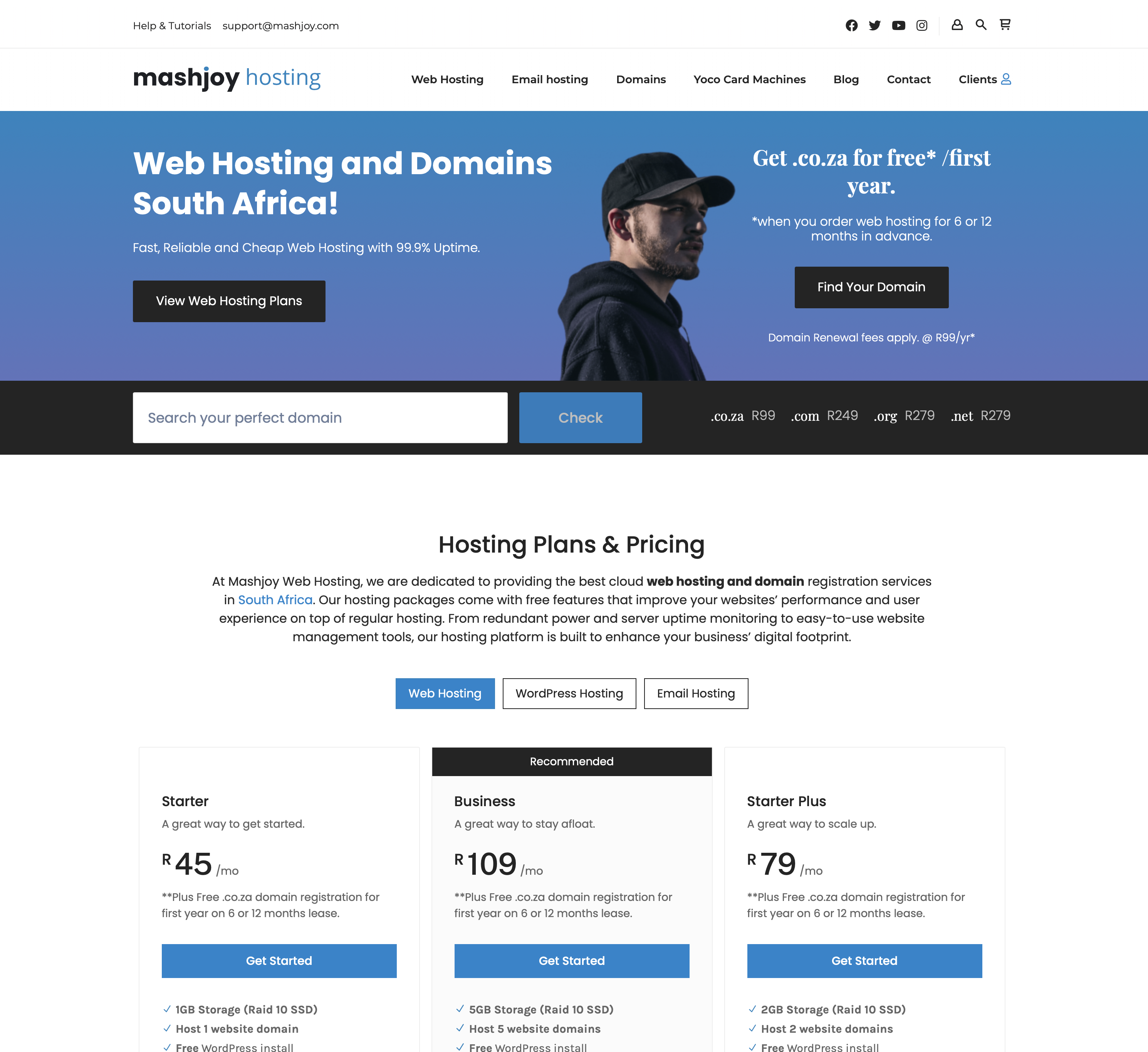 Mashjoy hosting website